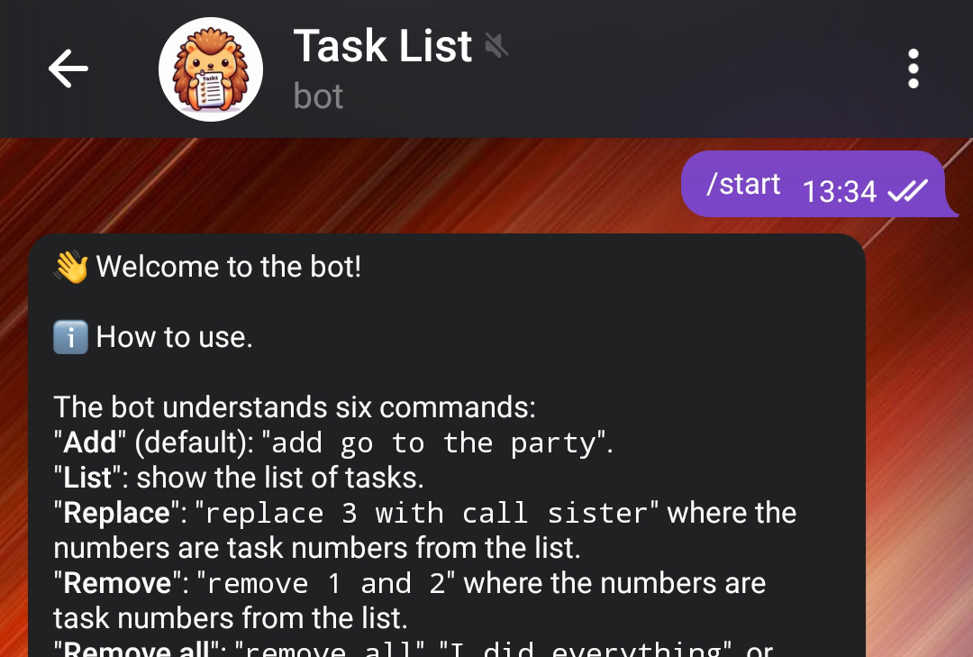 Task List